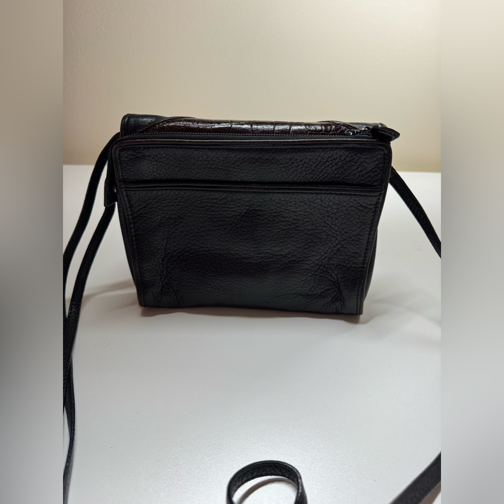 Brighton Nepal Organizer Pebble Italian Crocodile Embossed Leather Crossbody Bag - Picture 5 of 16